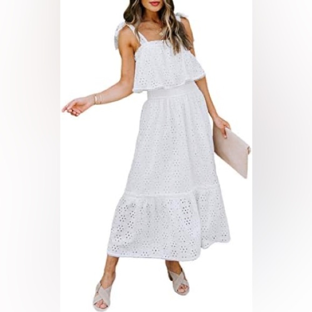 Boho White Dress